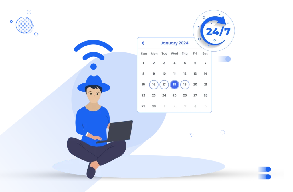 24 7 online booking for maximum flexibility