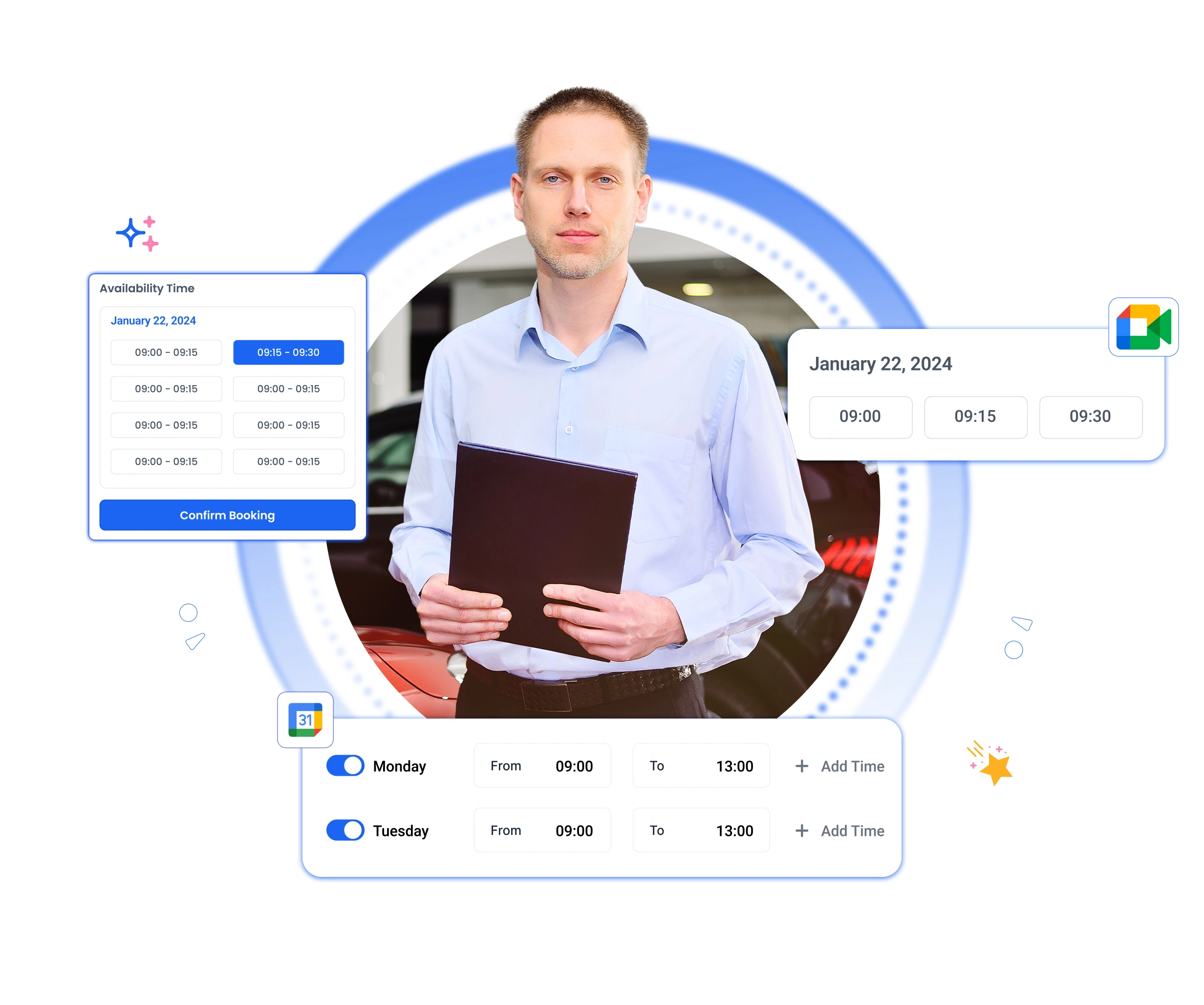 Appointment scheduling software for automotive dealership business
