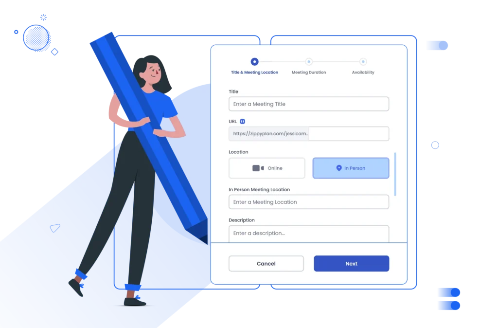 Create service oriented booking links