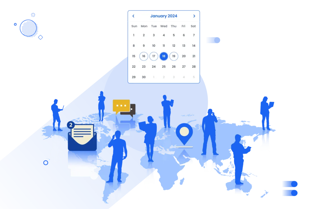 Manage appointments across multiple regions