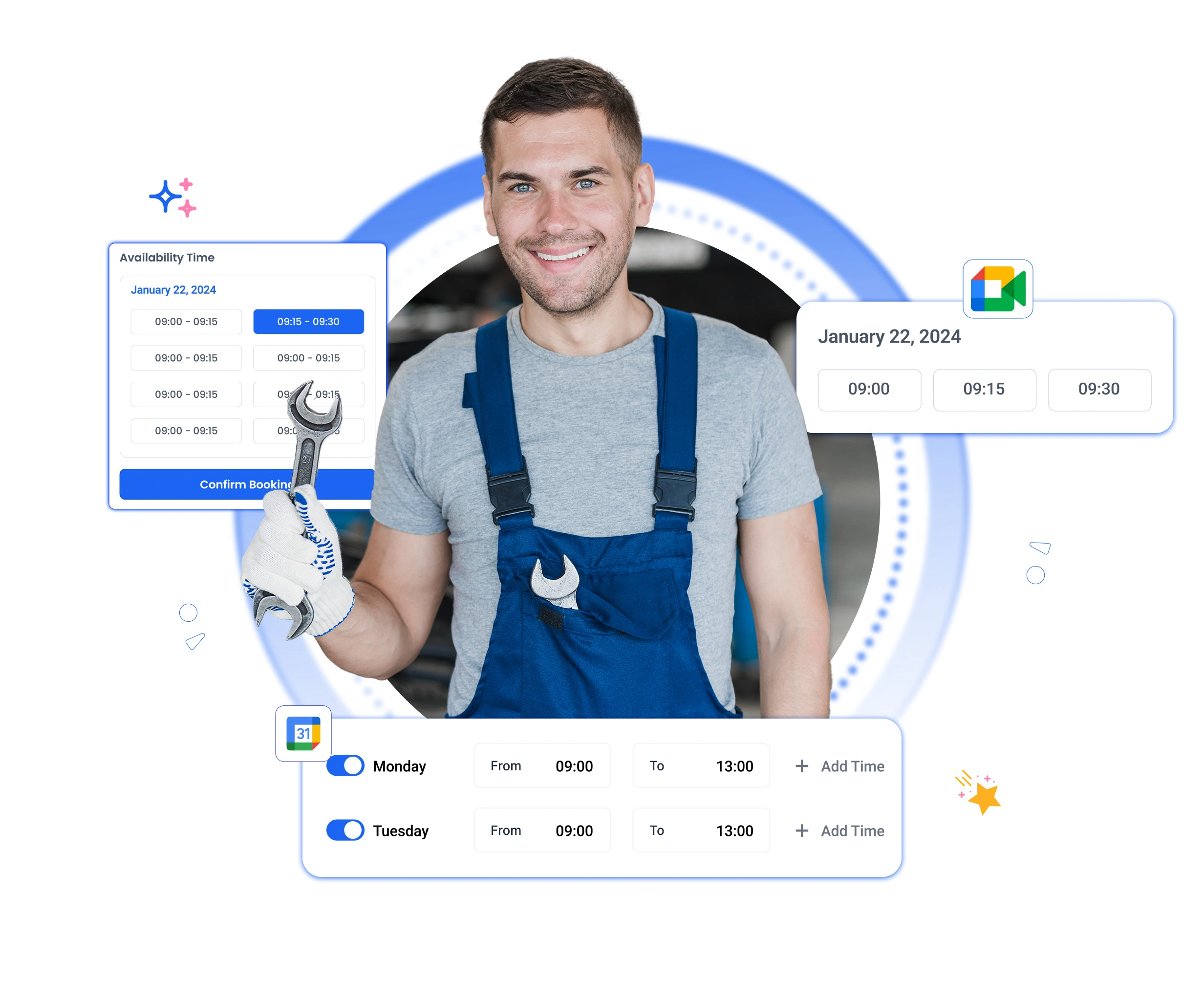 Online automotive service scheduling software